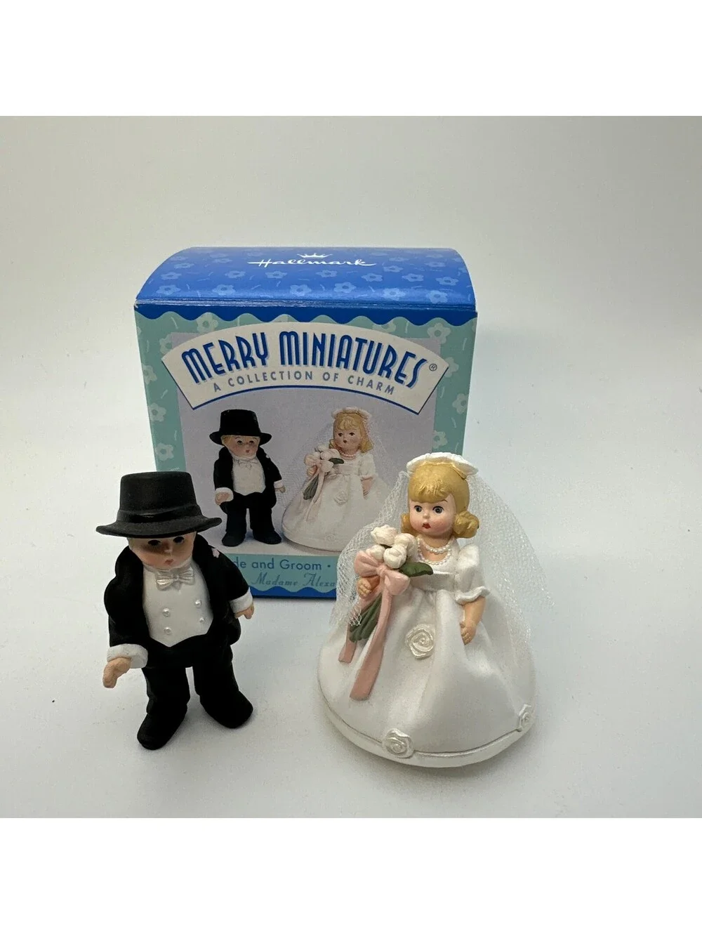Hallmark - Merry Miniatures - Madame Alexander - Bride and Groom - 1998